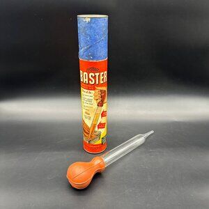 Vintage Turkey Baster 1940s Artbeck Pyrex Glass Thanksgiving Decor Retro Kitchen